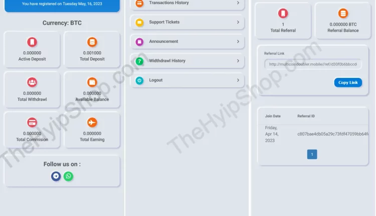 Crypto Doubler Script Mobile